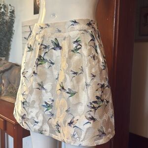 Designer humming bird skirt size small by ynonyme